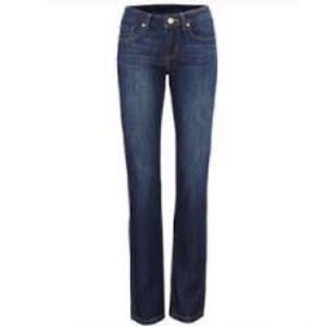 Cabi the straight Jeans Austin wash denim mid rise